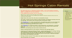 Desktop Screenshot of hotspringsrentals.net